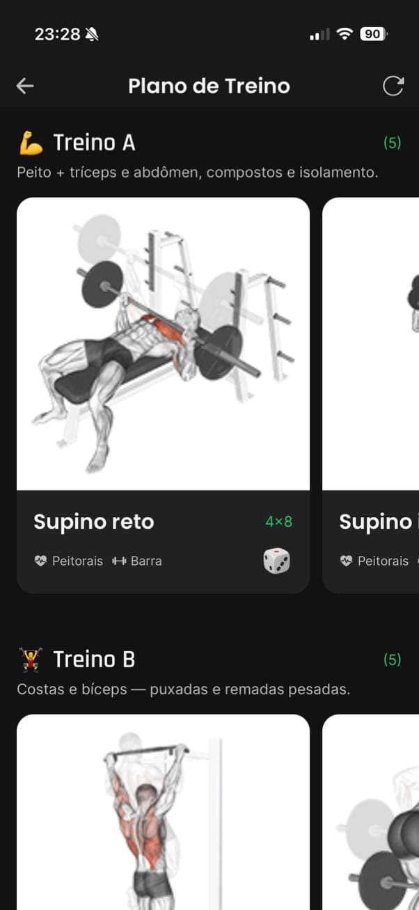 Geni Plano de Treino