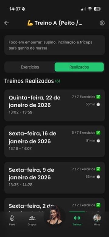 Gerador de treino