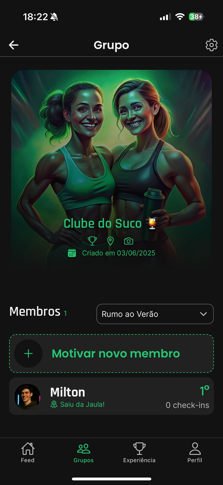 Social features of Gym Rank X
