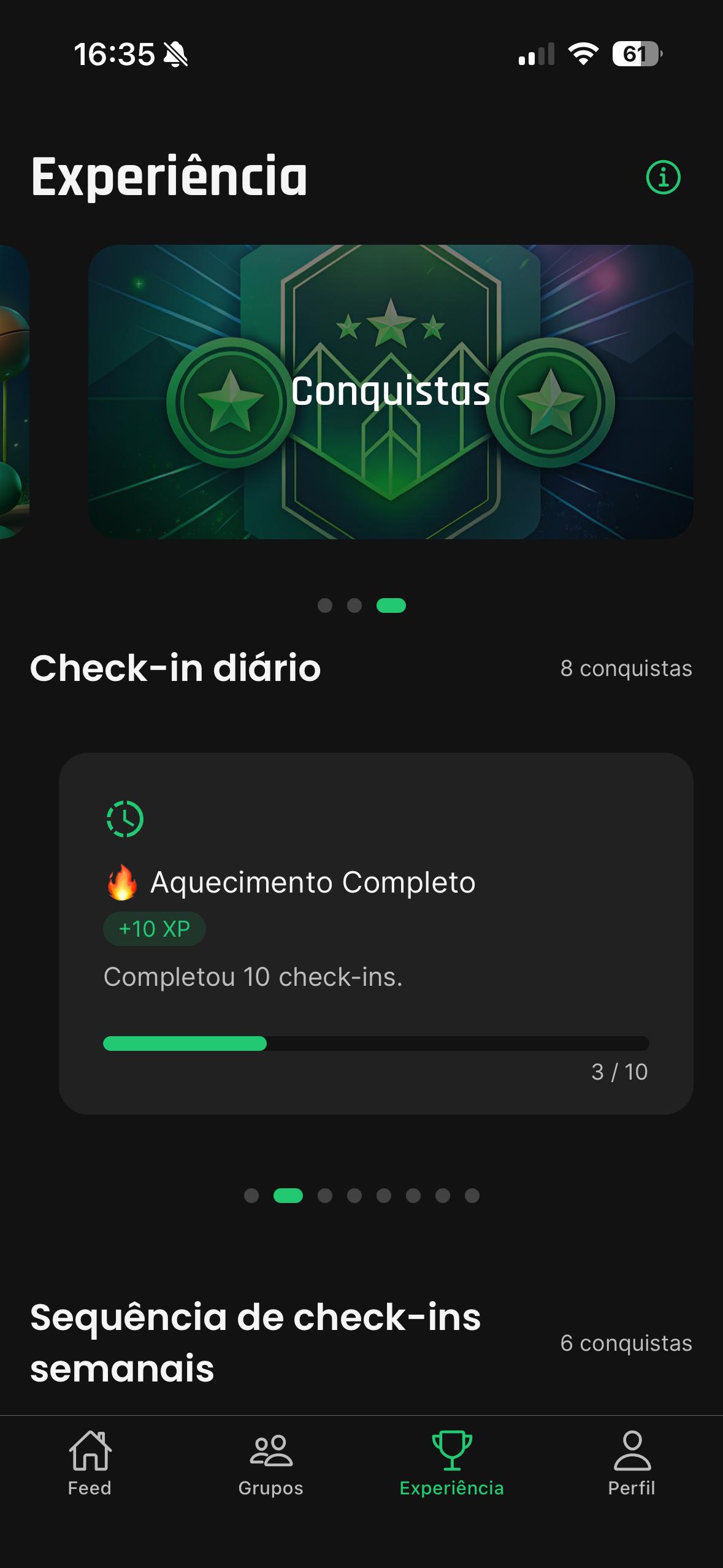 Galeria de Conquistas